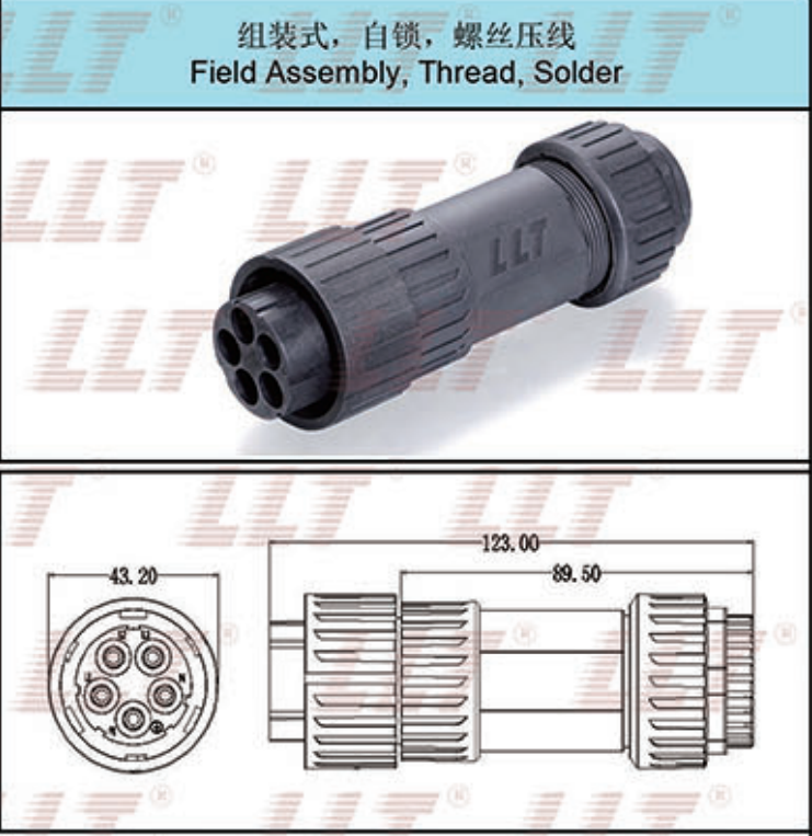 T型标准2型高效光伏连接器